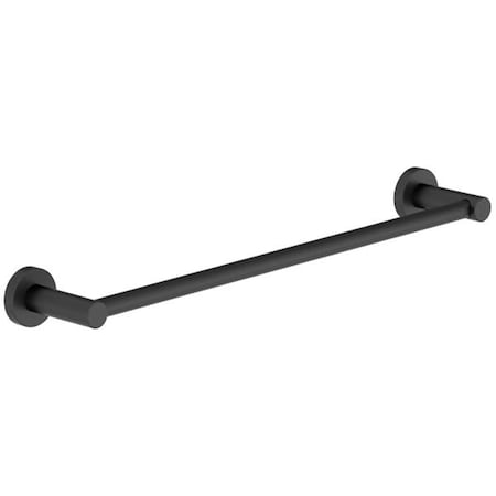 Towels Usa 24 in. Dia Towel Bar in Matte Black TO2982049